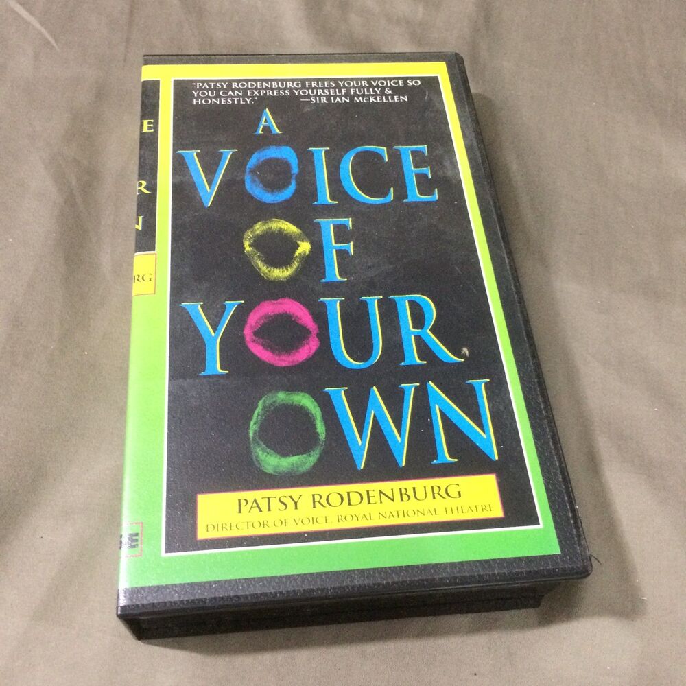 A Voice Of Your Own Patsy Rodenburg Vintage VHS Tape Acting Public Speaking 2001